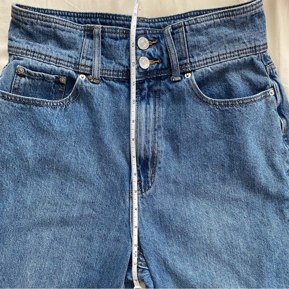 BDG Urban Outfitters Double-Button HighWaisted Mom Jean Size 30 Medium Wash NWOT - Picture 3 of 12